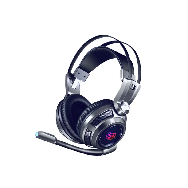 

PRODA/AZEADA Kuson Gaming Headset PD-BH700 with Mic LED Light Wired Noise Cancelling Earphone Headphone, White black