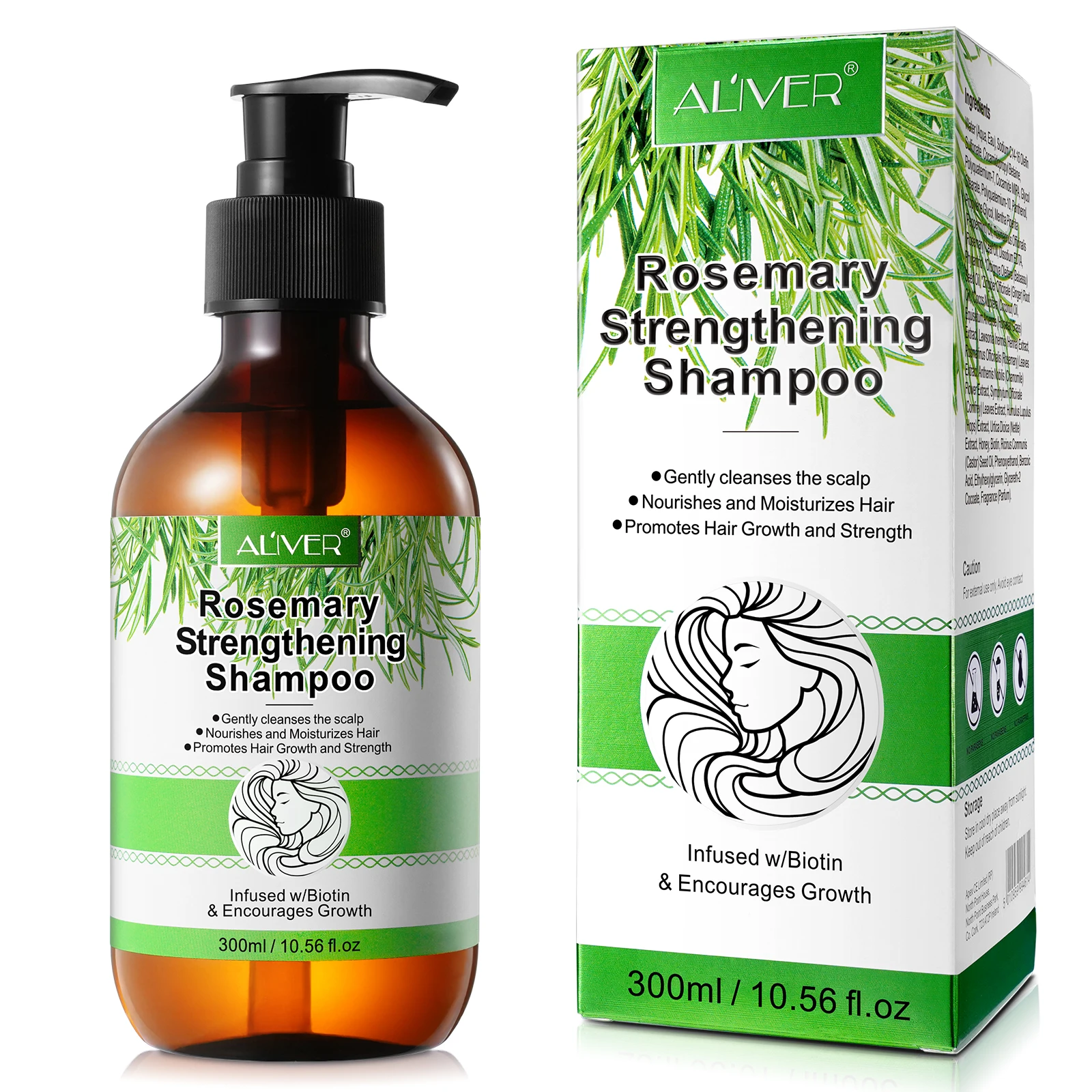 

Natural Ingredient Hair Care Moisturizing Shampoo Effective Scalp Care Rosemary Strengthening Smoothing Shampoo