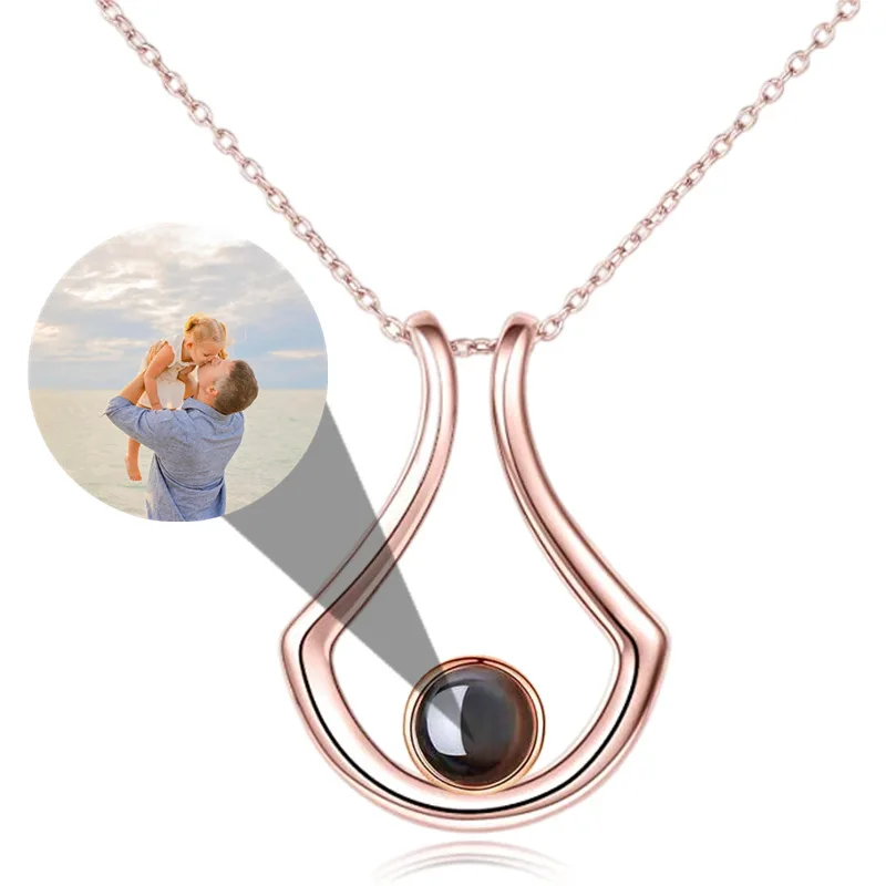 2022 Newest 100 Languages Couple Necklace Stainless Steel Ring Keeper For Nurse Medical Worker Ring Holder Necklace Custom