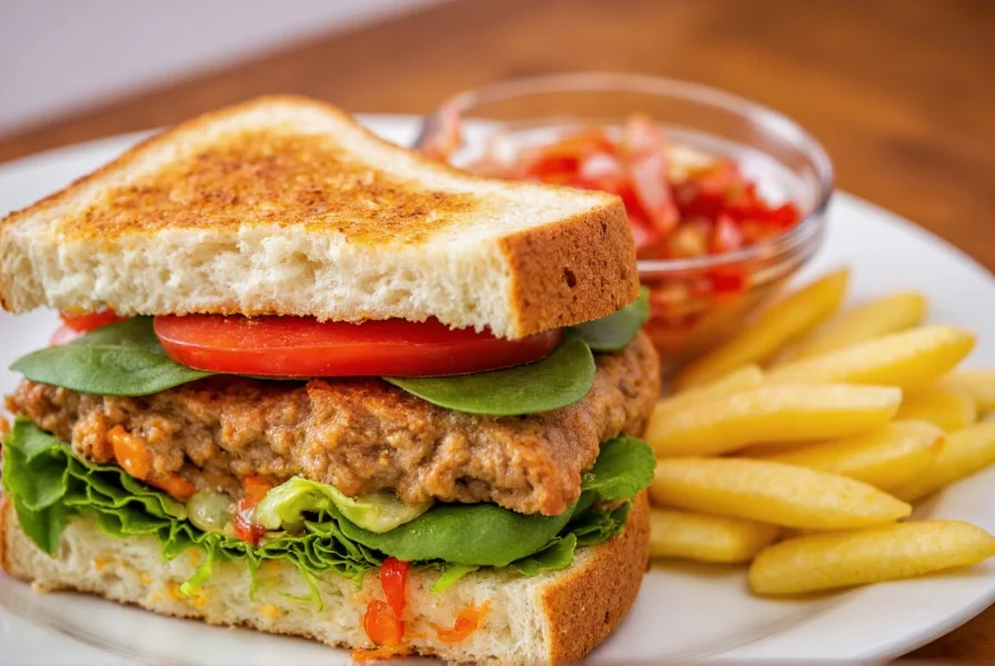 Close-up of gourmet sandwich from Lit'l Pepper Gourmet San Diego with fresh ingredients visible