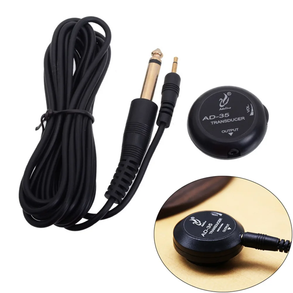 

Guitar Pickup Professional Piezo Contact Microphone Pickup For Guitar Violin Banjo Mandolin Ukulel Guitar Accessories, Black