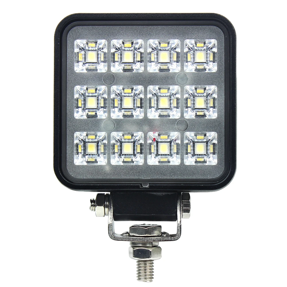 12W Led Work Light Square Driving Lights For Auto ATV Lada Tractor Truck SUV Boat 4X4 Accessories 12V Light Bar