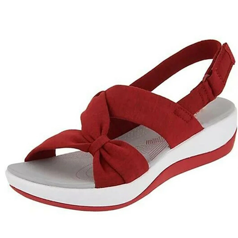 

Dropshipping 1pcs 2021 Summer Women Sandals Wedges Shoes For Male Low Heels Sandal Mujer Casual Summer Shoes Lady Beach Footwear