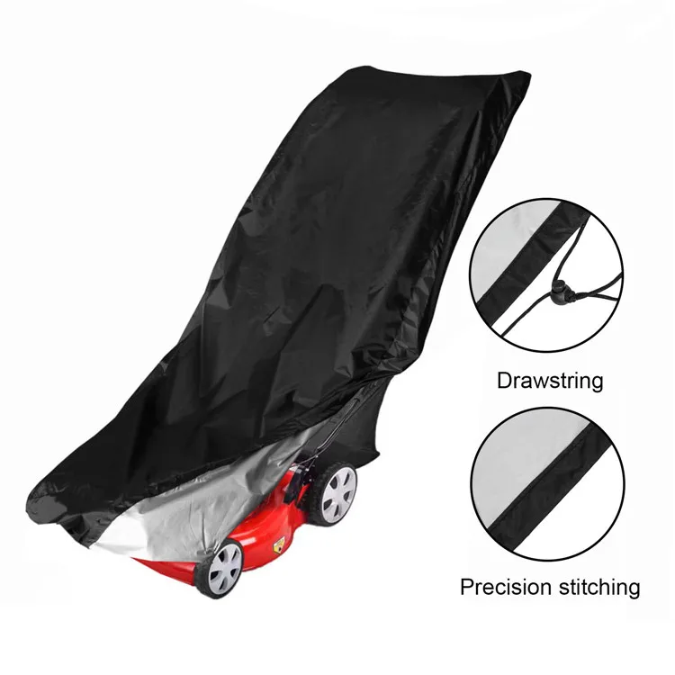 

Heavy Duty Waterproof Oxford Lawn Mower Cover with Drawstring Cover Storage Bag, Black,beige, camouflage