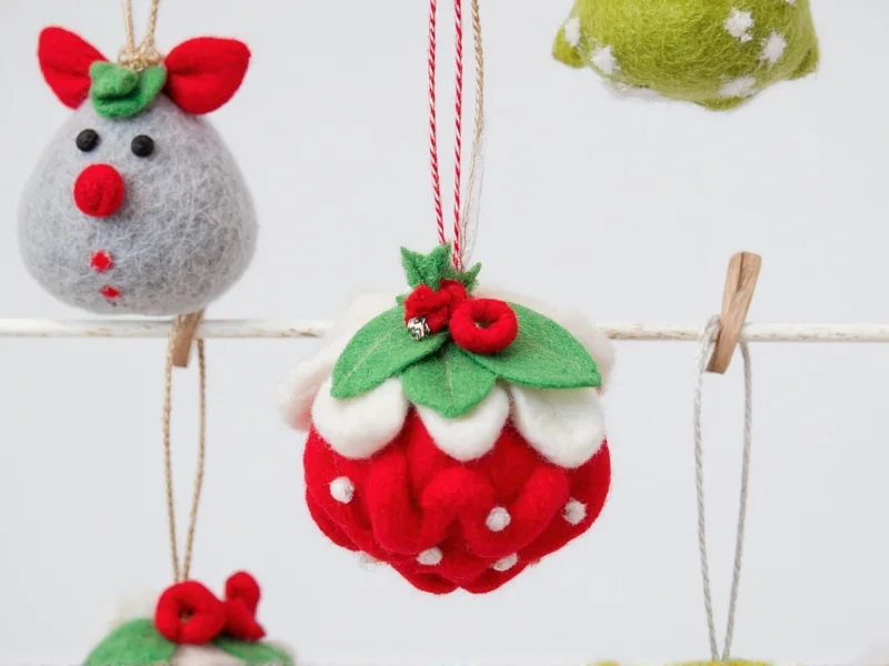 diy felt christmas ornaments
