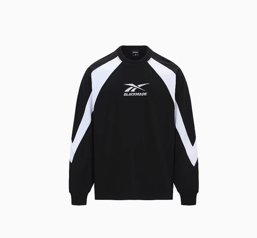 Autumn Spring Unisex Black White Color Comfortable Breathable Pullover Men Cotton Loose Hip Hop Street Style Long Sleeve