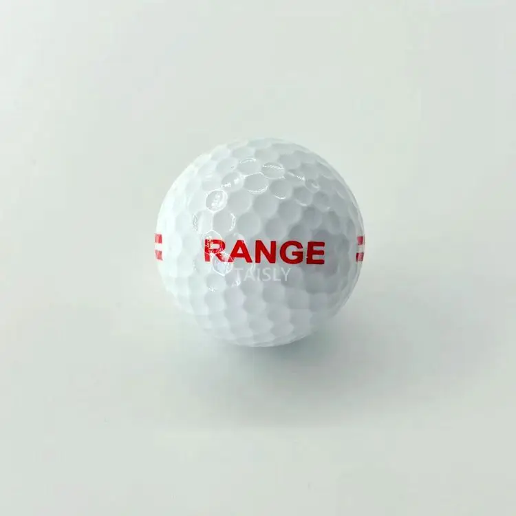Personalized 2 Pieces Golf Driving Range Balls White Practice Ball