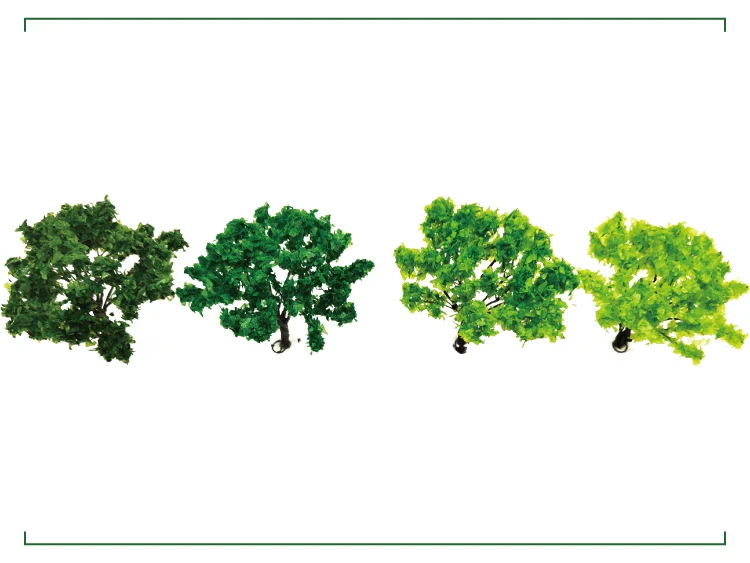 20 trozos miniatura árbol modelos tren paisaje ferrocarril entregas dard Green 
