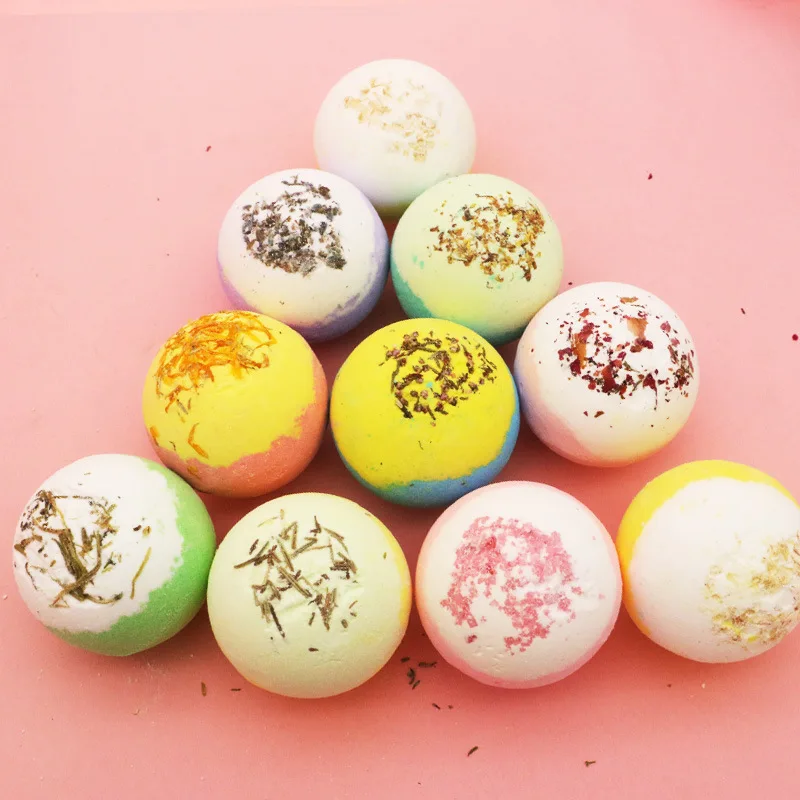 

B07 Supply good quality natural bath bombs for bath tub, Multi-colored