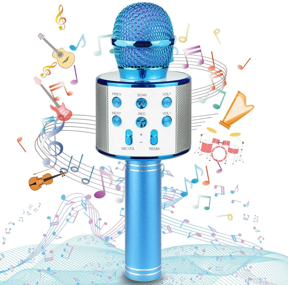 

Handheld Wireless Kids Karaoke Microphone USB Speaker Microphone for Kids
