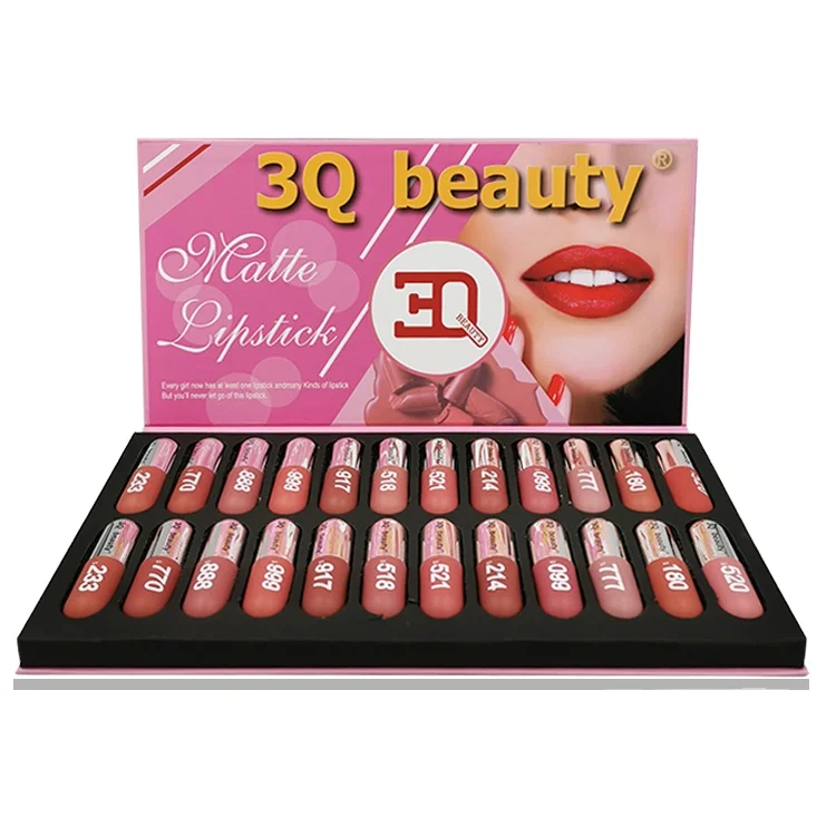 

3Q beauty factory direct sale in stock 12colors Matte lipstick, 12 colors