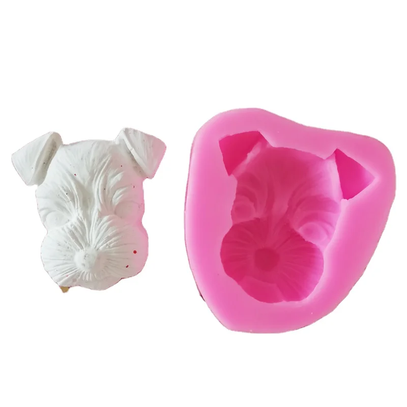 

Dog Head Cake Molds Silicone Bakeware Baking Decorating Tool Chocolate Mould DIY Kitchen Accessories Cake Moulds, Pink