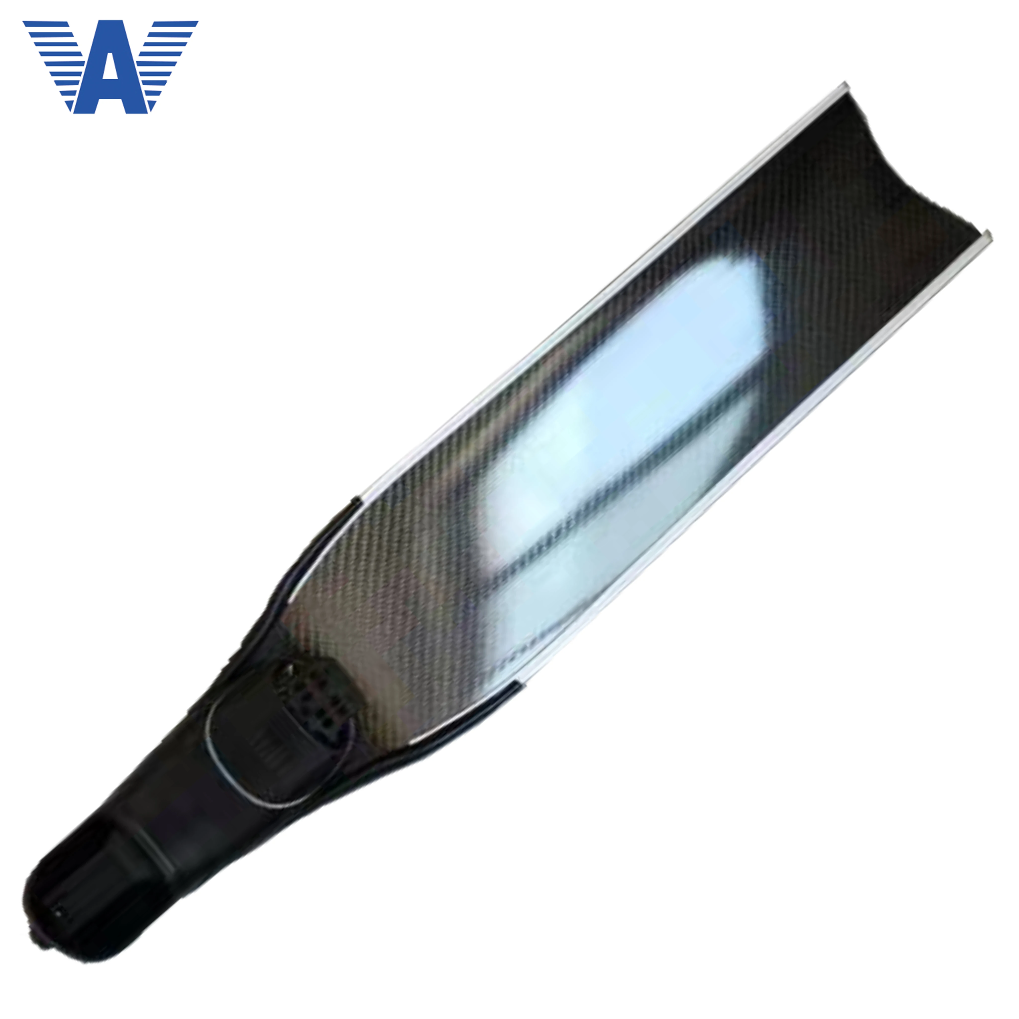 

cheaper max thickness 2.0 mm 3k carbon fiber with glass fiber diving fins, Black
