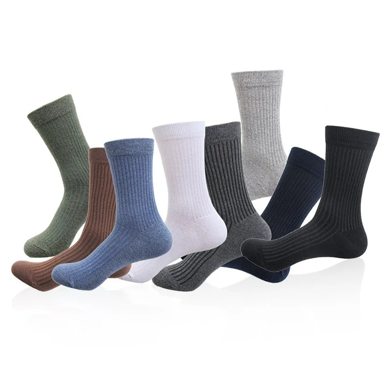 

N957 Wholesale Cotton men's sock Sweat-Absorbent tube socks for men, 8 colors as pic