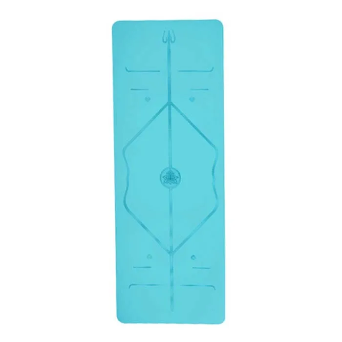 

YG-2309 Yoga Mat Extra Thick High Density Anti-Tear Exercise with Carrying Strap Eco Friendly Non Slip, Colorful