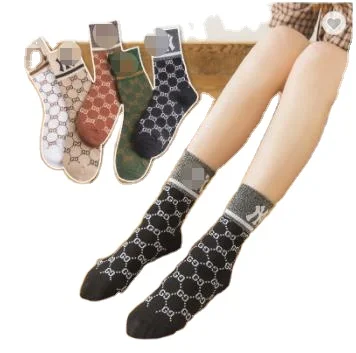 

Classic GGNY cotton mixed color socks 5 pairs each pack women lady socks