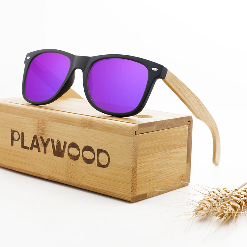 
Men Polarized Wood Sunglasses 2020 Custom Logo Polarized Bamboo Wooden Sunglasses in Stock 