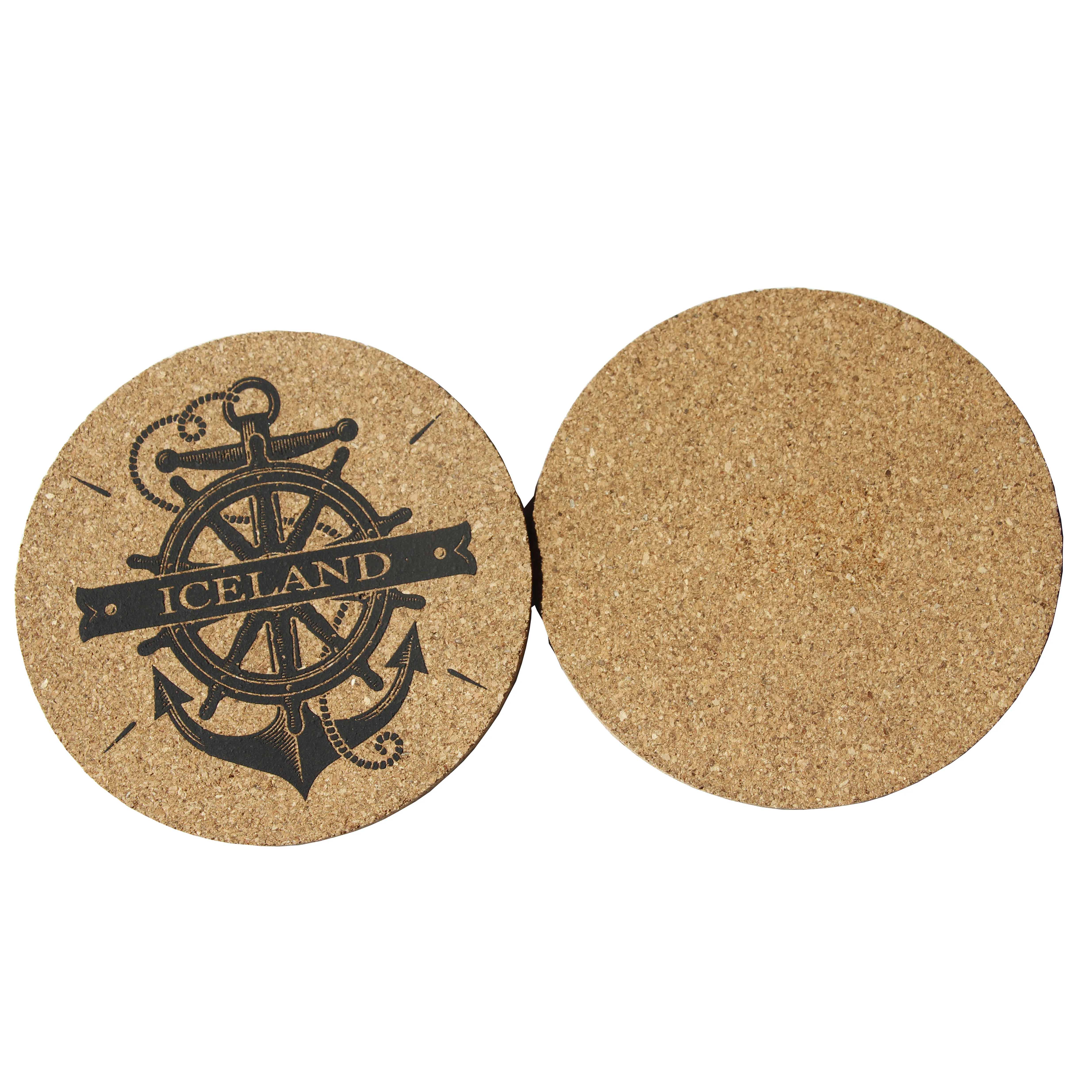 

Wooden European Canadian American African Marble Coasters Metal Cardboard Full Color Printed Dia90mm Beer Coaster With Cork, Cmyk or custom