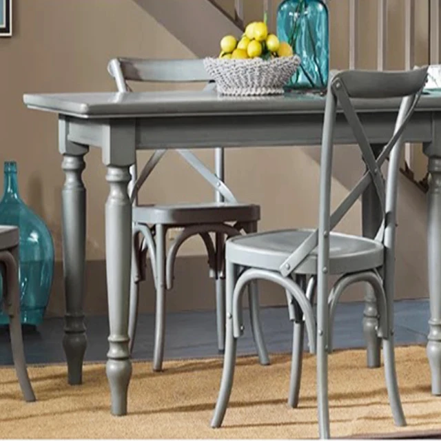 
european style high quality cross high back restaurant chair white solid wood dining modern custom 