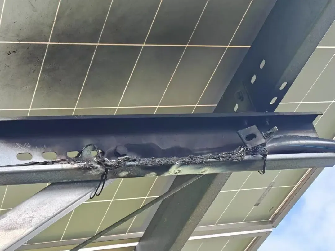 Burnt DC Solar Cables