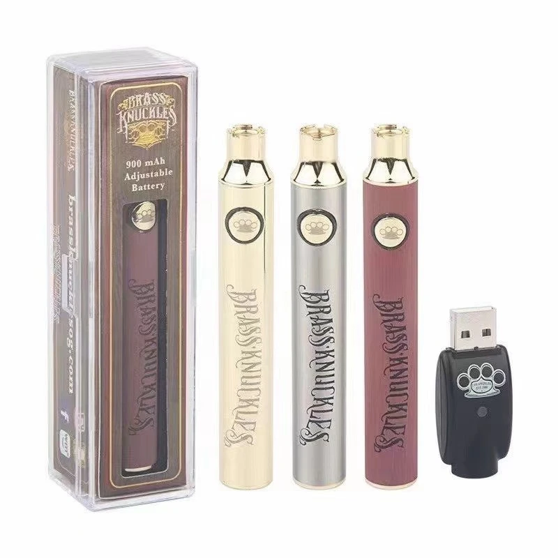 

2021 Hot Selling 900mah Preheat Vape Pen Battery CBD BK cartridges battery, Gold silver wooden