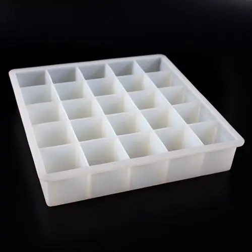 

25 cavity Square Cube Cake Mold ,Silicone Mold Soap Candle Candy Chocolate Mold, Any color as your requirement