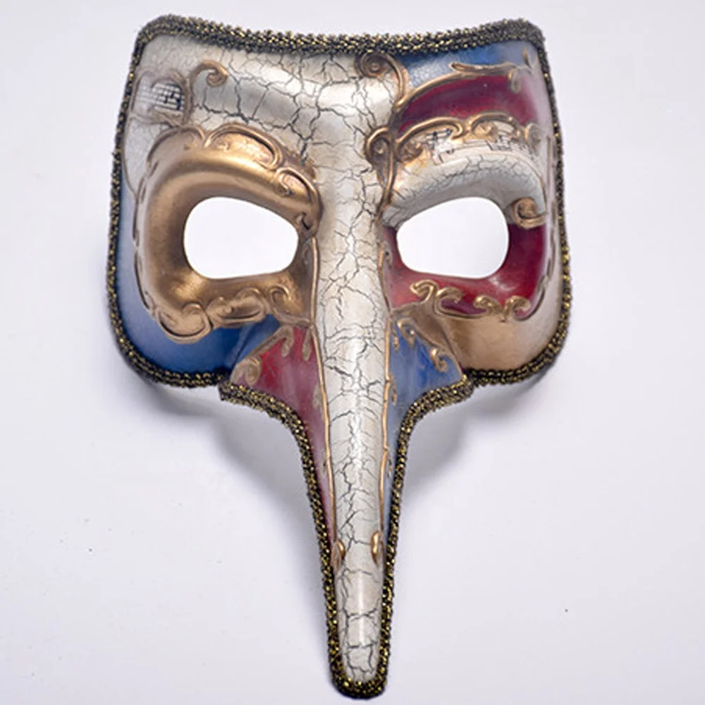 伪装万圣节面具新激光切割中世纪瘟疫医生模具万圣节面具嘉年华面具