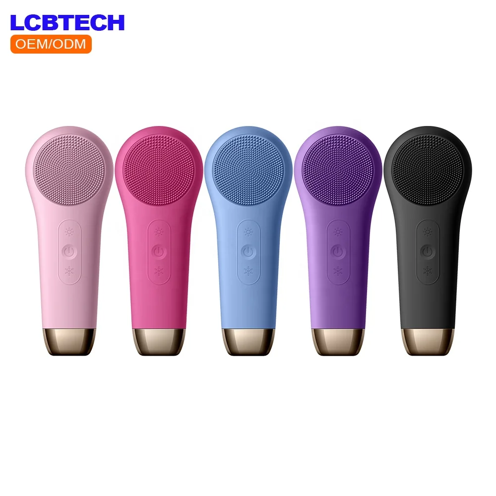 

Hot Products Custom Vibration Massage Deep Pore Cleaning Exfoliating Skin Care Face Brush Silicone Electric Face Scrubber