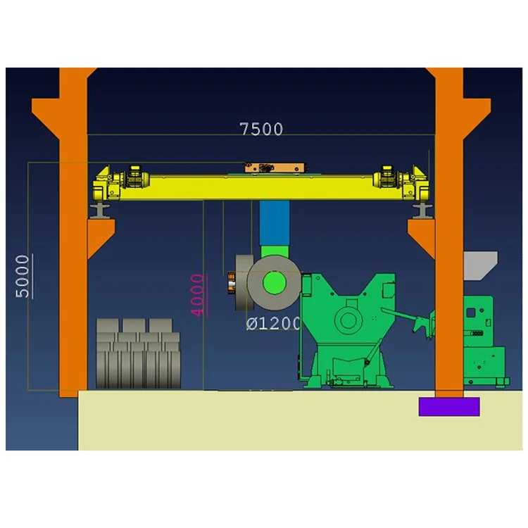 
5 ton Smart intelligent stacker overhead crane for automatic steel coil line price for sale 