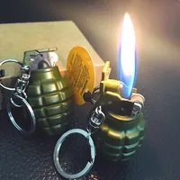 

Creative Hot-selling hand grenade direct impact windproof shaped butane gas lighter,refillable gas lighter wholesale