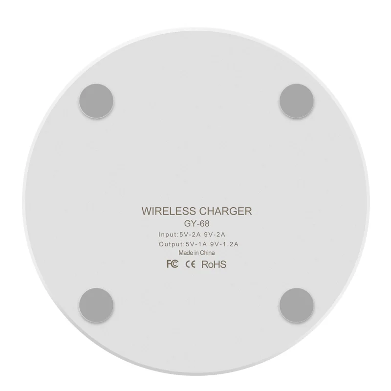 
Wholesale 10W Universal QI Round Fast Charger Mobile Phone Wireless Charger Pad For Iphone/For Samsung 