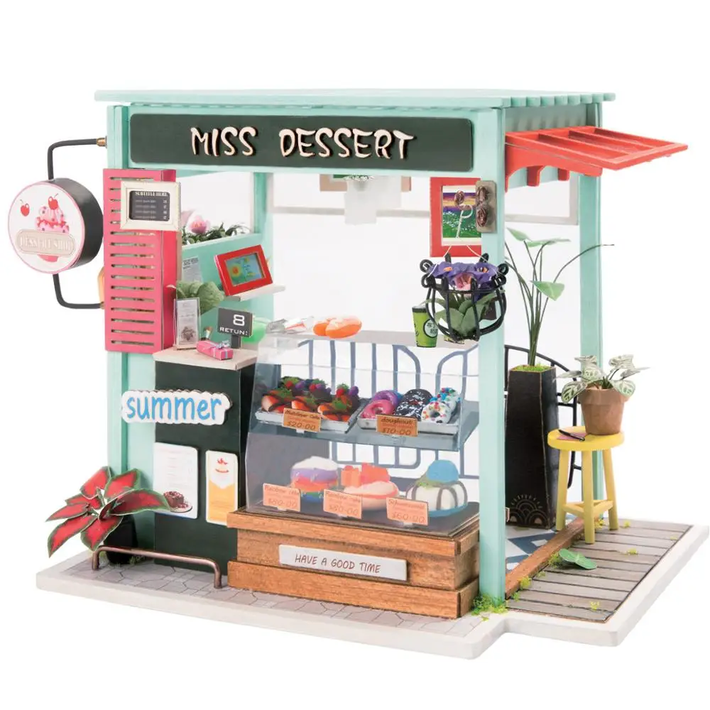 

Robotime New wholesale toys DIY wooden doll house miniature doll house wooden toys and DIY miniature house toys