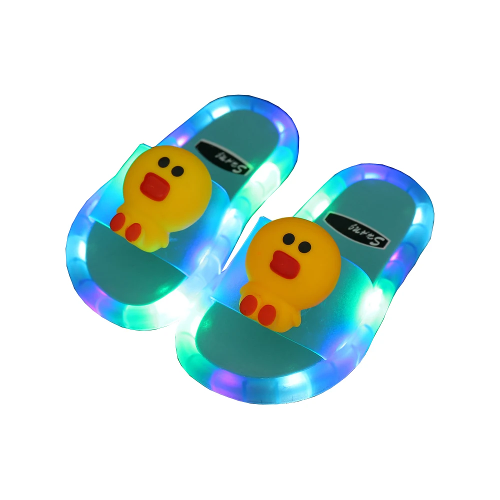 

Home Slippers Shinning Household Quiet Soft Bottom Light and Comfortable Non-slip Bathroom Bath Indoor Kids Slippers Men 2 Pairs, Six colors