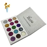

oem high pigmented makeup neon eye shadow palette packaging luxurious custom private label vegan glitter eyeshadow palette