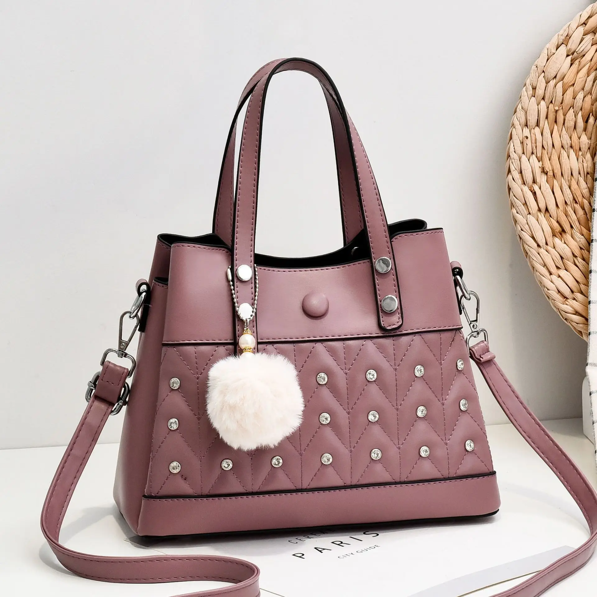 

2021 new trend fashion women handbags ladies top quality hand bags, 6colors