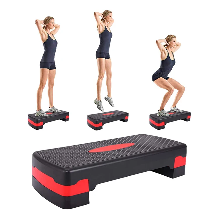

Fitness Equipment Steppers 3 Levels Step Adjustable Gym Platform Exercise Board Aerobic Stepper, A variety of colors