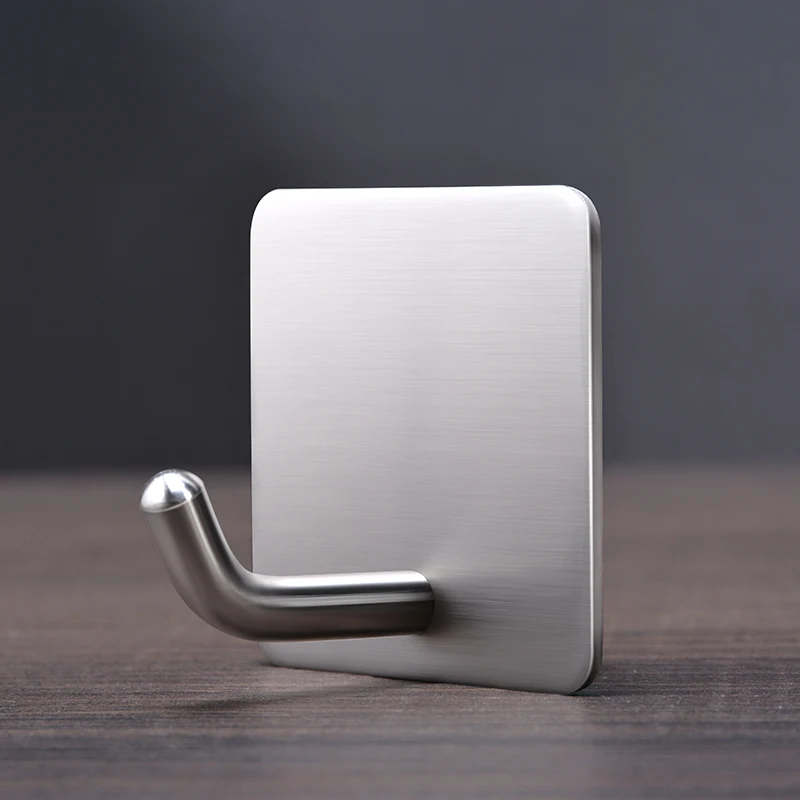 

Used for hanging kitchen bathroom household stick to the wall, stick hook heavy wall hook hanger waterproof stainless steel hook
