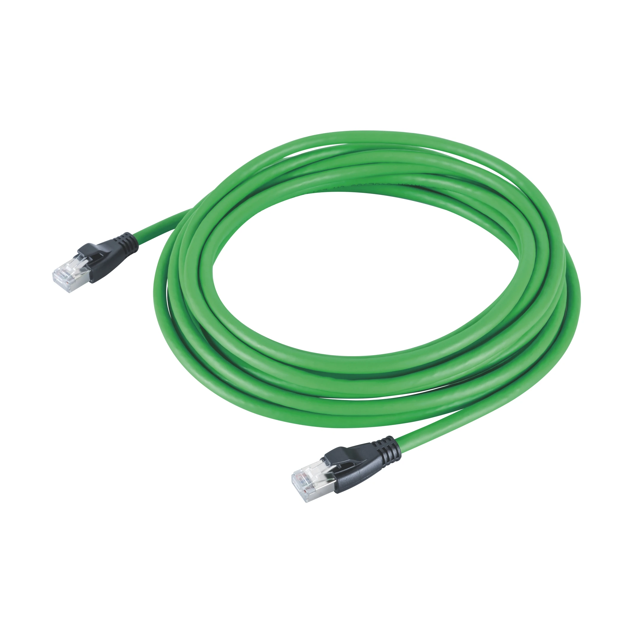 

RJ45 patch cables double ended RJ45 8P8C male plug molded 1m PVC Cat 6A ethernet patch cables