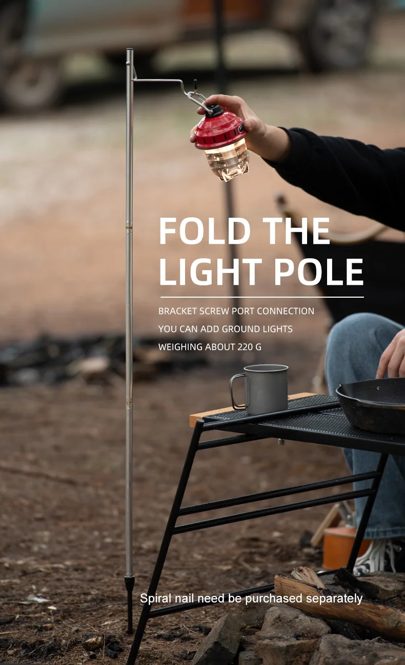 Naturehike Outdoor Camping Hiking Portable Foldable Light Pole Lamp Holder Lamp Standing Buy