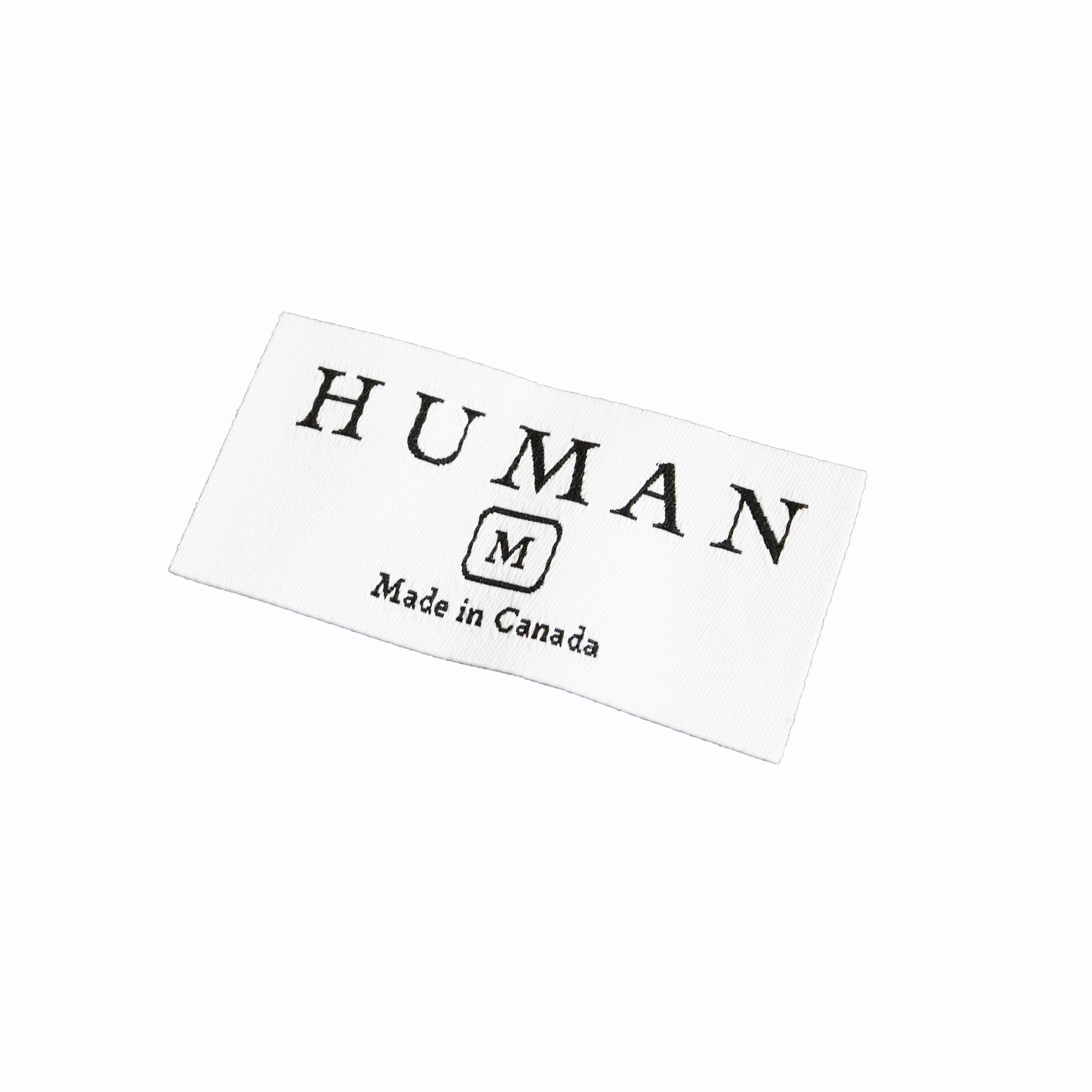 

Wholesale custom logo label woven label for dress t-shirt woven clothing tag, Custom color