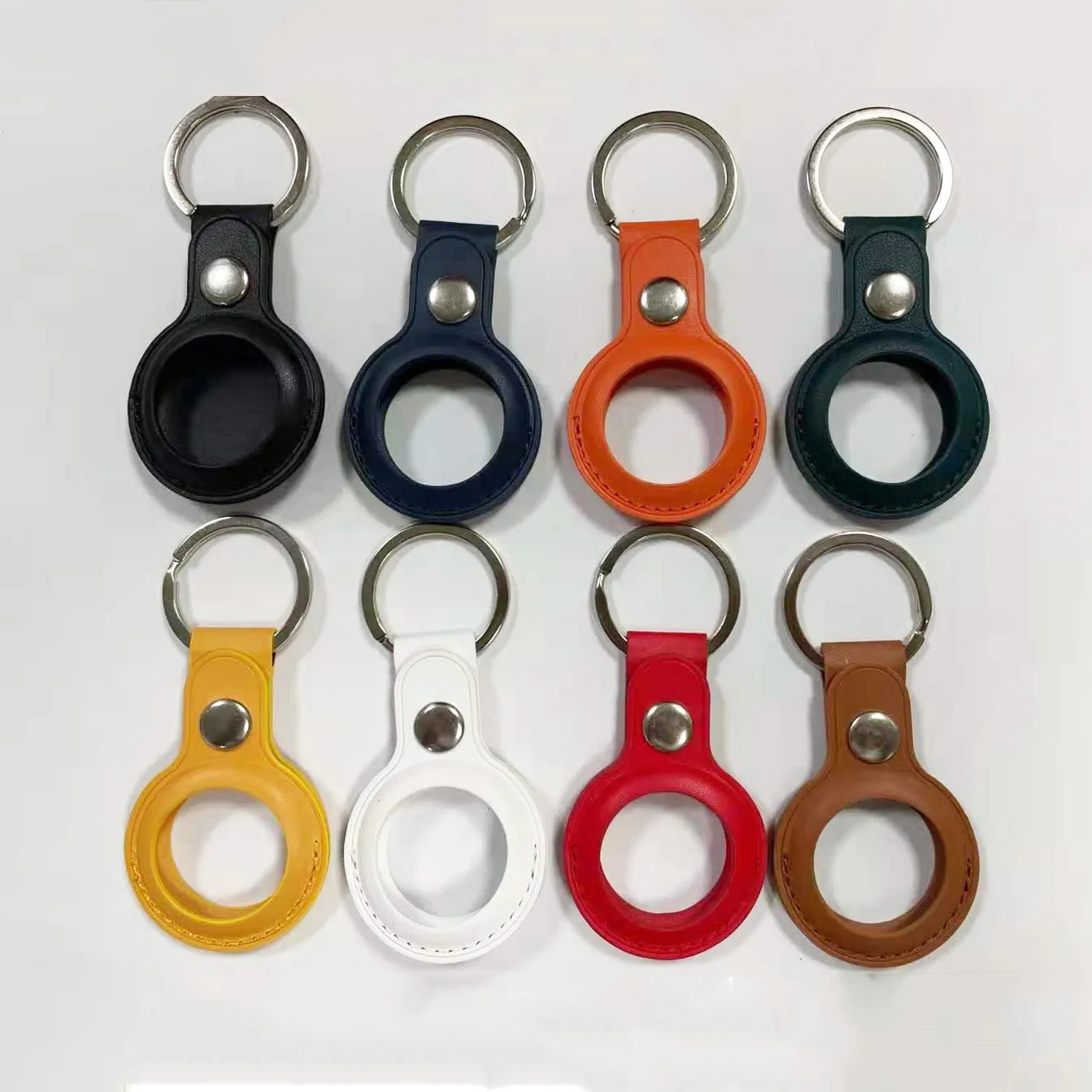 

2021 New portable anti-lost airtag holder tracking airtag with key ring, 10 colors