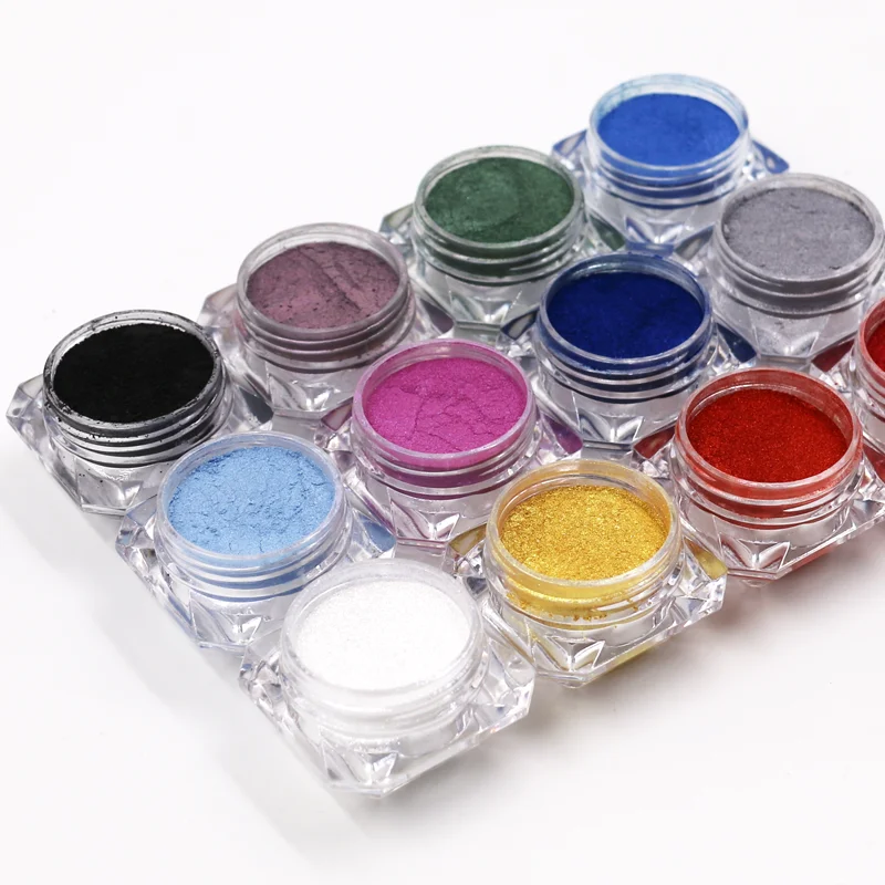 

Best Sales Private Label 12 Color High Pigment Vegan Eyeshadow Cosmetic Loose Glitter Pigment Powder For Eye Shadow, Customized