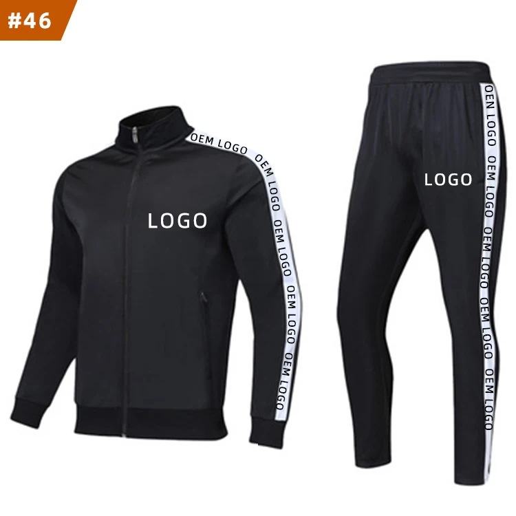 

Latest Design Wholesale Custom Sport Fitness Jogging Blank Sportswear Tracksuits Fitness Sweatsuit Two Piece Track Suit For Men, Mix color is available