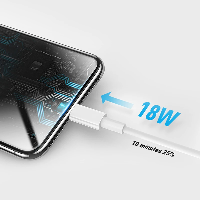 For Iphone 11 12 Pro Max Type C Pd Usbc Cable Charger 18w Fast Charging Usb Cable Buy Usb