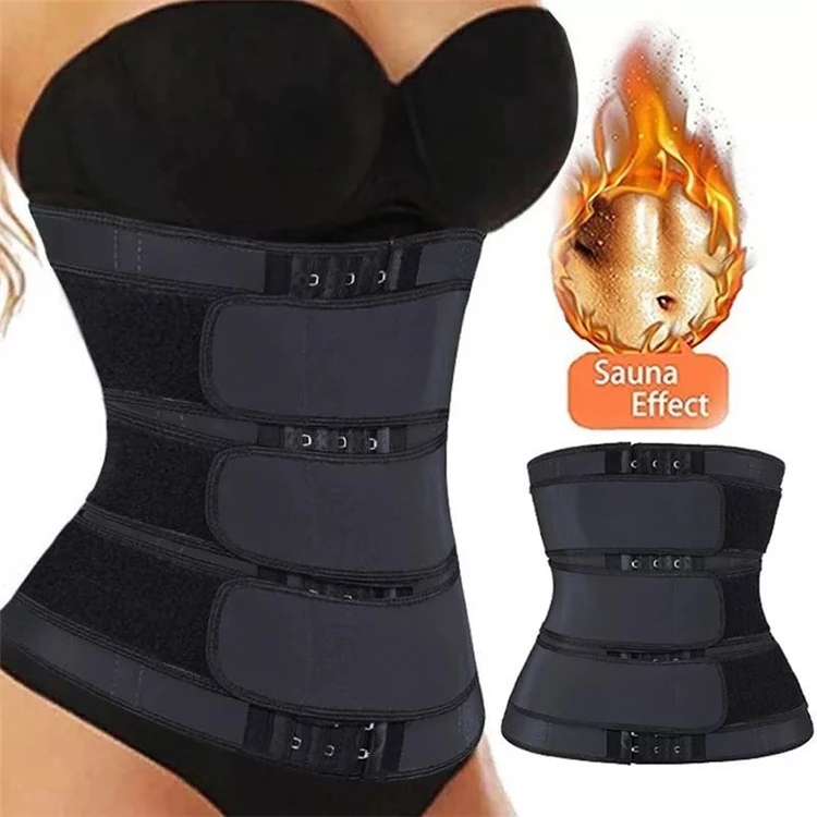 

Fitness accessories slimming waist trimmer belt neoprene double and three belt waist trimmer belt, Customized