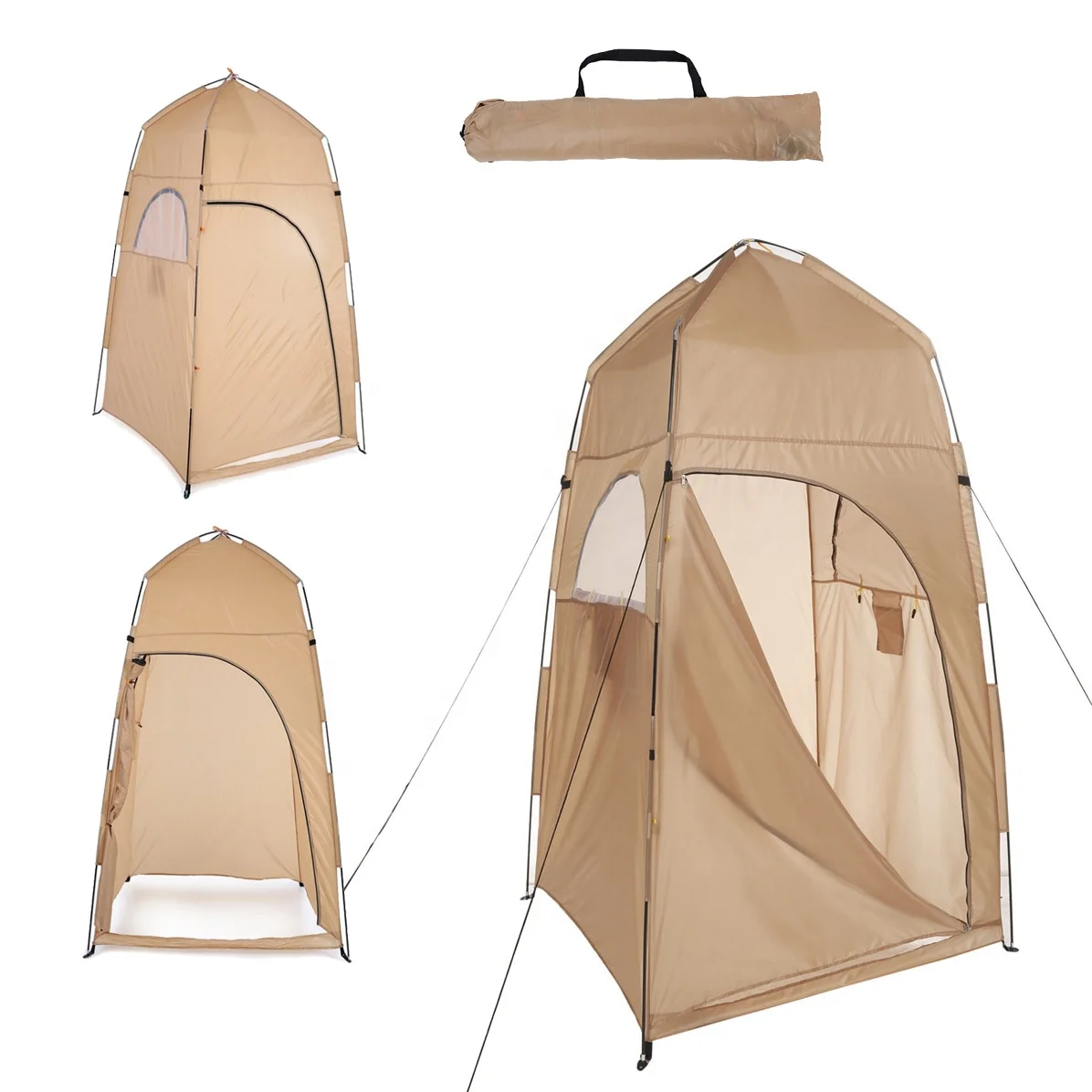 

Convenient camp beach privacy dress changing toilet room waterproof removable awning portable shower tent, Customized color