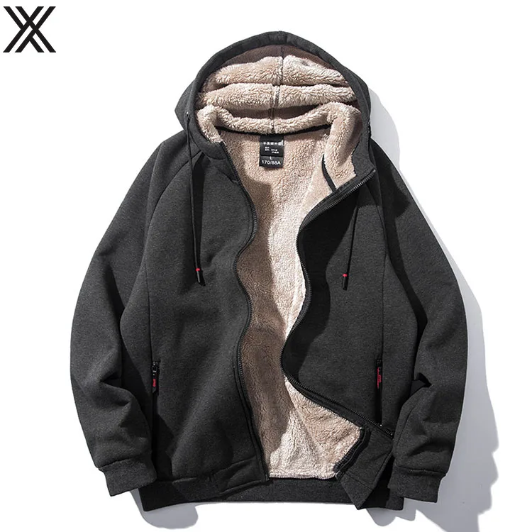 

Custom Logo Pattern Hoodies With Zippers Men Thick Fleece Sweater Hoodie Jacket Men, Stock color or custom color