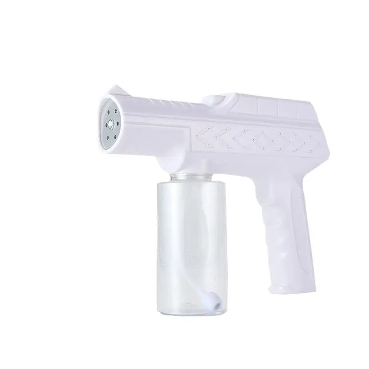 

control panel atomizer type-c charging port wireless hand-held disinfection sprayer gun, White