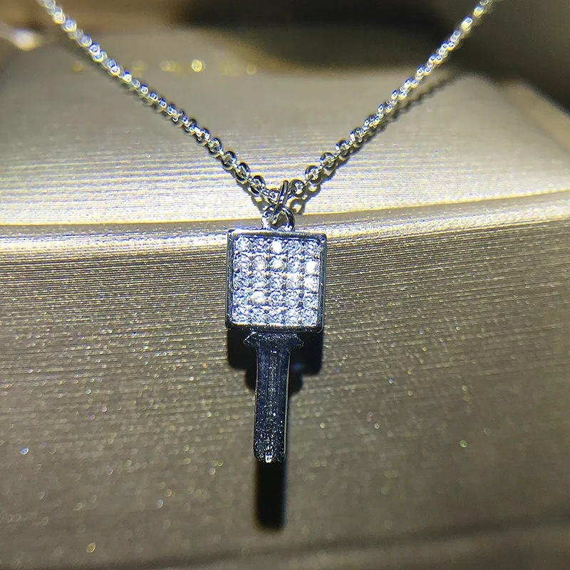 

Women Pendants Necklaces Cubic Zircon key Shape Pendant Fine Jewelry