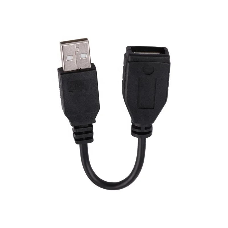 

Factory wholesale price 60mm USB 2.0 A Male to A Female Cable AM to AF USB, Black